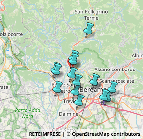 Mappa Via Sombreno, 24011 Almè BG, Italia (5.96733)