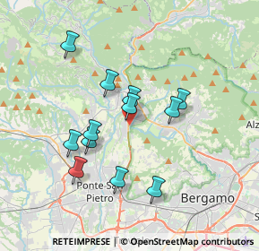 Mappa Via Sombreno, 24011 Almè BG, Italia (3.175)