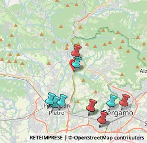 Mappa Via Sombreno, 24011 Almè BG, Italia (4.54273)