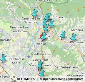 Mappa Via Sombreno, 24011 Almè BG, Italia (2.03846)