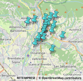 Mappa Via Sombreno, 24011 Almè BG, Italia (1.1285)