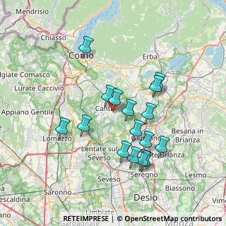 Mappa Via C. Pisacane, 22063 Cantù CO, Italia (6.63813)