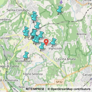 Mappa Via C. Pisacane, 22063 Cantù CO, Italia (1.68267)