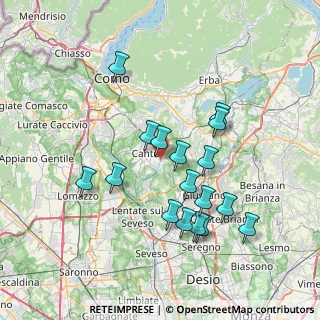 Mappa Via General Cantore, 22063 Cantù CO, Italia (6.93235)