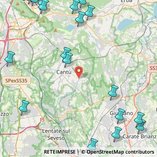 Mappa Via General Cantore, 22063 Cantù CO, Italia (7.2625)