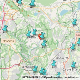 Mappa Via General Cantore, 22063 Cantù CO, Italia (6.8135)
