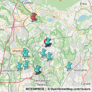 Mappa Via dei Pizzi, 22063 Cantù CO, Italia (4.11533)