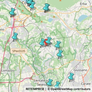 Mappa Via dei Pizzi, 22063 Cantù CO, Italia (6.5395)