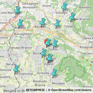Mappa Via Gaetano Donizetti, 23891 Barzanò LC, Italia (2.24462)