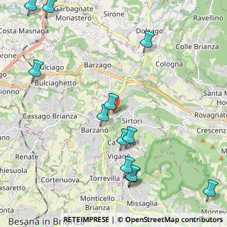 Mappa Via Gaetano Donizetti, 23891 Barzanò LC, Italia (2.83)