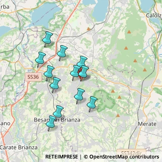 Mappa Via Gaetano Donizetti, 23891 Barzanò LC, Italia (3.27083)