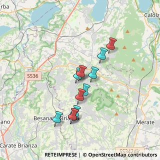Mappa Via Gaetano Donizetti, 23891 Barzanò LC, Italia (3.04364)