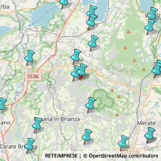 Mappa Via Gaetano Donizetti, 23891 Barzanò LC, Italia (6.51)