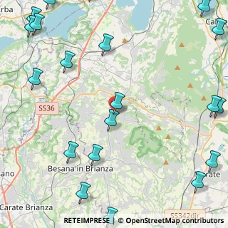 Mappa Via Gaetano Donizetti, 23891 Barzanò LC, Italia (6.846)