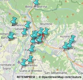 Mappa Via Mario Locatelli, 24011 Almè BG, Italia (1.9085)