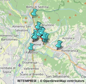 Mappa Via Mario Locatelli, 24011 Almè BG, Italia (0.8415)