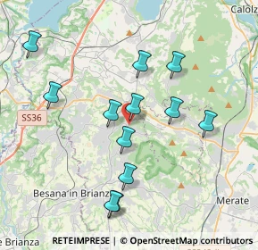 Mappa Via della Chiesa, 23896 Sirtori LC, Italia (3.6975)