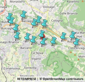 Mappa Via della Chiesa, 23896 Sirtori LC, Italia (1.89625)