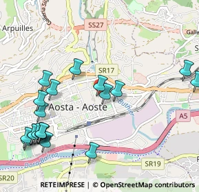 Mappa Via Sant'Orso, 11100 Aosta AO, Italia (1.261)