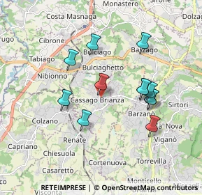 Mappa Via Duca Guido Visconti di Modrone, 23893 Cassago Brianza LC, Italia (1.63583)