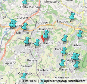 Mappa Via Duca Guido Visconti di Modrone, 23893 Cassago Brianza LC, Italia (2.5355)