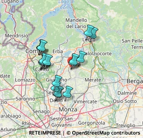Mappa Via Rimembranze, 23893 Cassago Brianza LC, Italia (11.83333)
