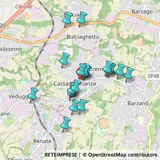 Mappa Via Rimembranze, 23893 Cassago Brianza LC, Italia (0.7525)