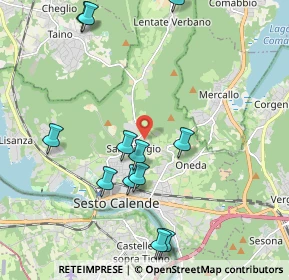 Mappa Via alla Piana, 21018 Sesto Calende VA, Italia (2.23917)