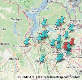 Mappa Via alla Piana, 21018 Sesto Calende VA, Italia (15.3435)