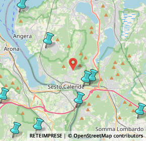 Mappa Via alla Piana, 21018 Sesto Calende VA, Italia (6.78615)