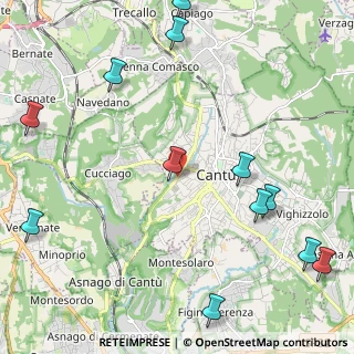 Mappa Via Giovanni Xxiii, 22063 Cantù CO, Italia (2.93333)