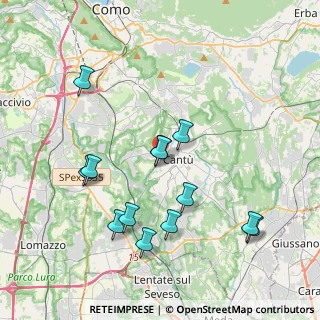 Mappa Via Giovanni Xxiii, 22063 Cantù CO, Italia (3.94231)