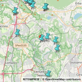Mappa Via Giovanni Xxiii, 22063 Cantù CO, Italia (6.41)