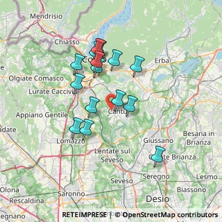 Mappa Via Giovanni Xxiii, 22063 Cantù CO, Italia (6.25733)