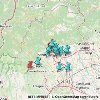 Mappa Via Garziere, 36013 Piovene Rocchette VI, Italia (9.20643)