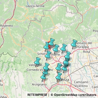 Mappa Via Garziere, 36013 Piovene Rocchette VI, Italia (14.29563)