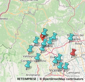 Mappa Via Garziere, 36013 Piovene Rocchette VI, Italia (14.37188)