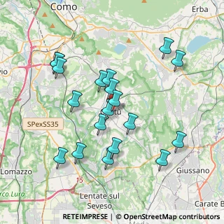 Mappa Via Ariberto da Intimiano, 22063 Cantù CO, Italia (3.69421)