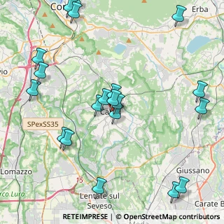 Mappa Via Ariberto da Intimiano, 22063 Cantù CO, Italia (5.0405)
