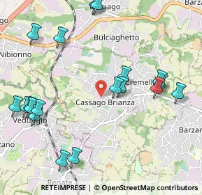 Mappa Vicolo Capagiolo, 23893 Cassago Brianza LC, Italia (1.276)