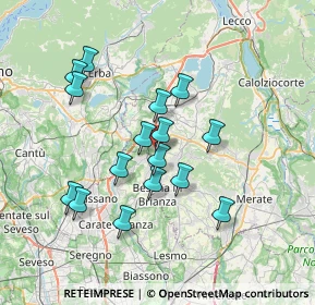 Mappa Vicolo Capagiolo, 23893 Cassago Brianza LC, Italia (6.41438)