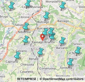 Mappa Vicolo Capagiolo, 23893 Cassago Brianza LC, Italia (2.19071)