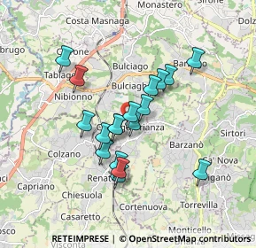 Mappa Vicolo Capagiolo, 23893 Cassago Brianza LC, Italia (1.40722)