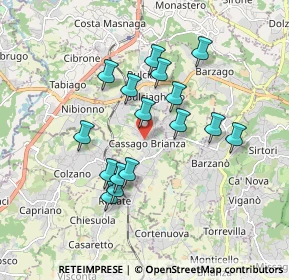 Mappa Vicolo Capagiolo, 23893 Cassago Brianza LC, Italia (1.56688)