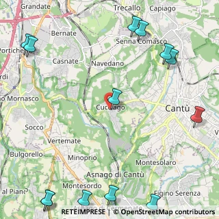 Mappa Via XX Settembre, 22060 Cucciago CO, Italia (3.47571)