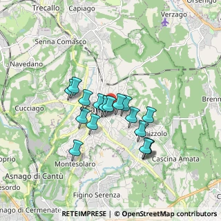 Mappa Via F. Filzi, 22063 Cantù CO, Italia (1.28278)