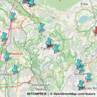 Mappa Via F. Filzi, 22063 Cantù CO, Italia (6.855)