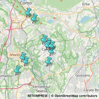Mappa Via F. Filzi, 22063 Cantù CO, Italia (3.36455)