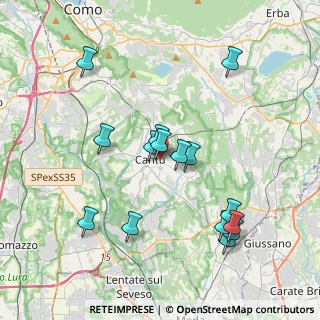 Mappa Via F. Filzi, 22063 Cantù CO, Italia (3.848)