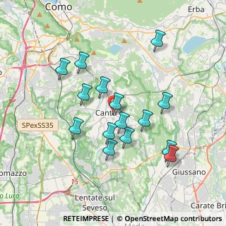 Mappa Via F. Filzi, 22063 Cantù CO, Italia (3.34933)